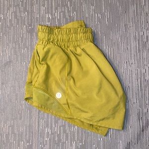 Green Lululemon Hotty Hot Shorts